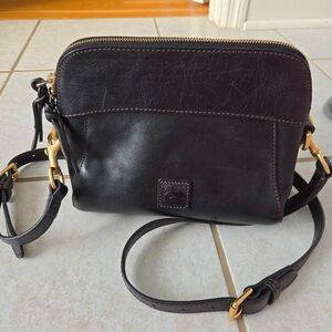 Dooney & Bourke Black Leather Crossbody Bag
